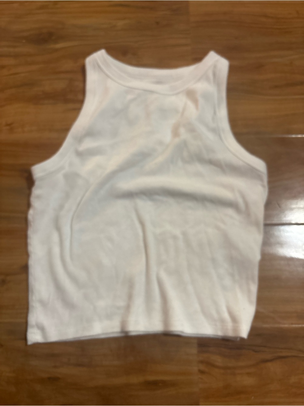 Hollister Girls White Ribbed Tank Top